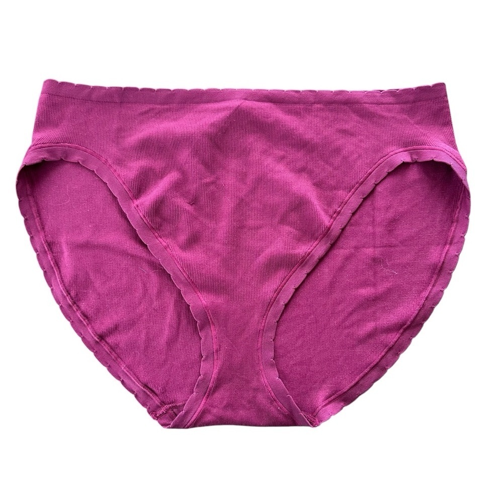 NWT Victorias Secret XL Magenta Seamless Ribbed Briefs Underwear Panty Panties